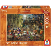 thumb-Mickey et Minnie s'amusent à Halloween - Thomas Kinkade - puzzle de 1000 pièces-1