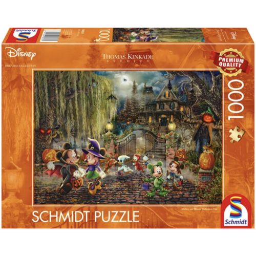  Schmidt Mickey et Minnie s'amusent à Halloween - 1000 pièces 