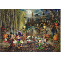 thumb-Mickey et Minnie s'amusent à Halloween - Thomas Kinkade - puzzle de 1000 pièces-2