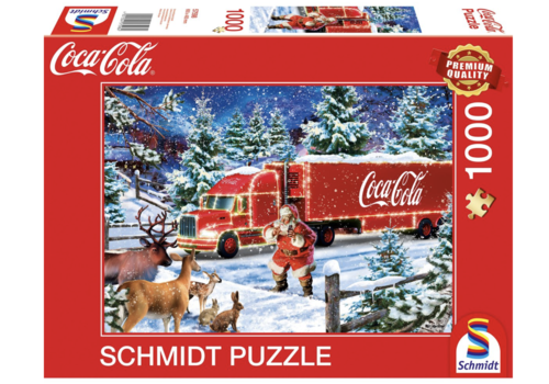 Schmidt Coca-Cola - Christmas Truck - 1000 pieces   Schmidt Coca-Cola - Christmas Truck - 1000 pieces
