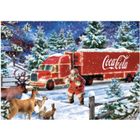 thumb-Coca-Cola - Christmas Truck - puzzle de 1000 pièces-2