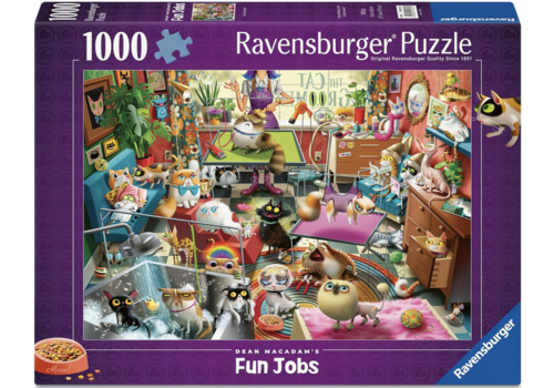  Ravensburger The Cat Groomer - Dean Macadam -1000 pièces 