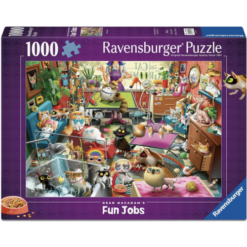  Ravensburger The Cat Groomer - Dean Macadam -1000 pieces 