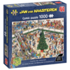 Jumbo Les Courses de Noël - Jan van Haasteren - puzzle de 1000 pièces