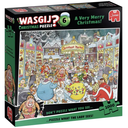  Jumbo Wasgij Christmas 6 - A Very Merry Christmas - 1000 pieces 