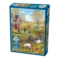 thumb-Young Family Farm - puzzle de 500 pièces XL-1