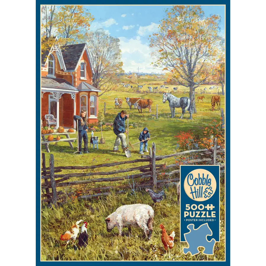 Young Family Farm - puzzel van 500 XL stukjes-2