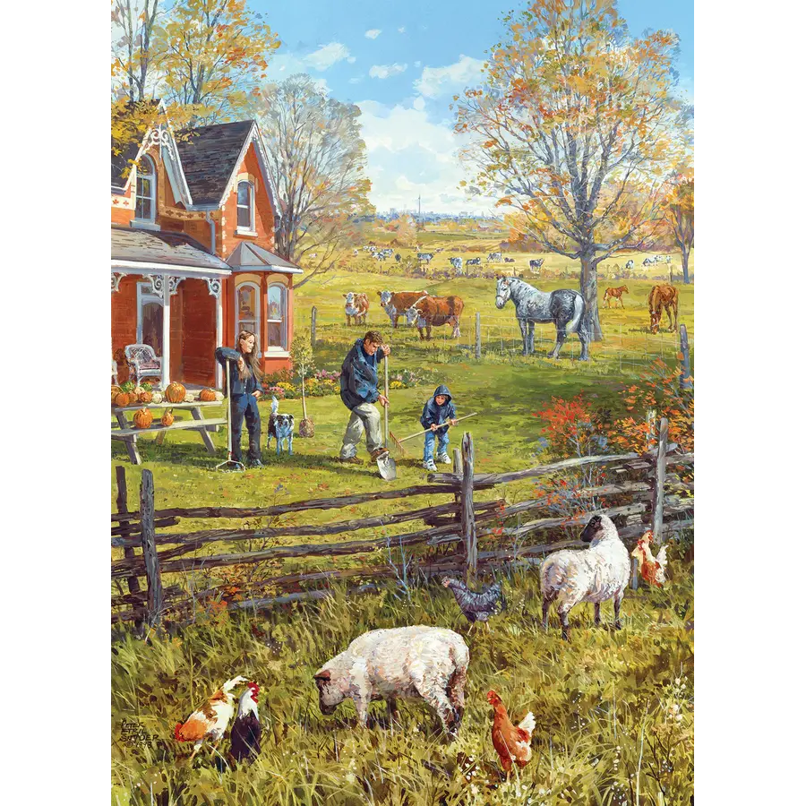 Young Family Farm - puzzel van 500 XL stukjes-3
