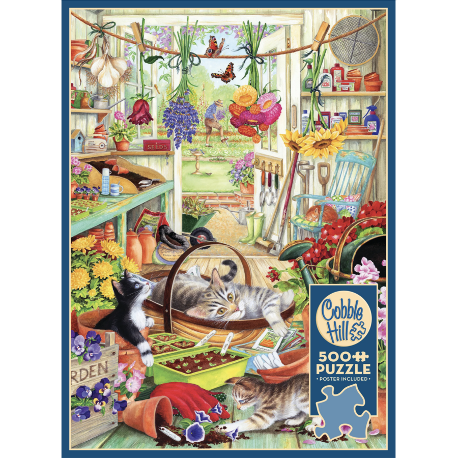 Potting Shed Cats - puzzle of 500 XL pieces-5