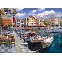 thumb-Café in Cassis - puzzle de 1000 pièces-4