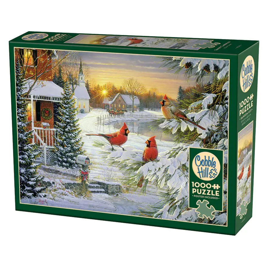 Sunset Cardinals - puzzle de 1000 pièces-1