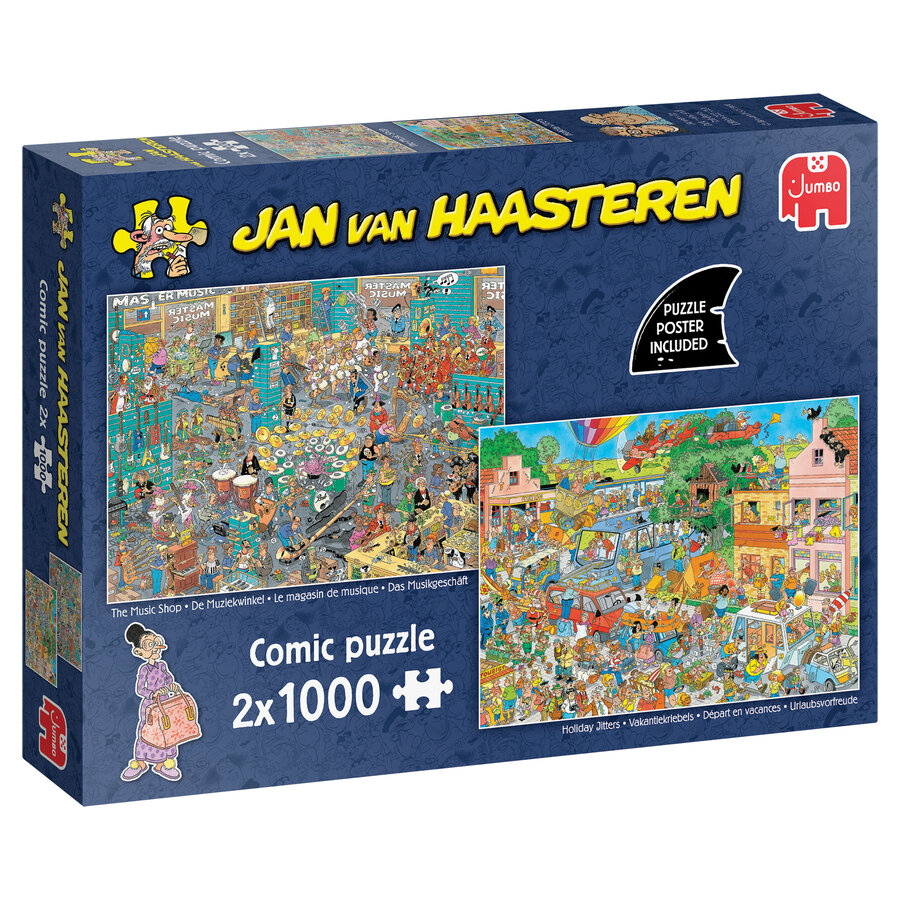 The Music Shop / Holiday Jitters - JvH - 2 x 1000 pieces -jigsaw puzzles-1