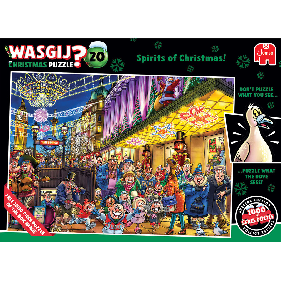 Wasgij Christmas  20 - Spirits of Christmas - 2 jigsaw puzzles of 1000 pieces-3