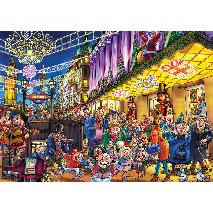 Wasgij Christmas  20 - Spirits of Christmas - 2 jigsaw puzzles of 1000 pieces-4