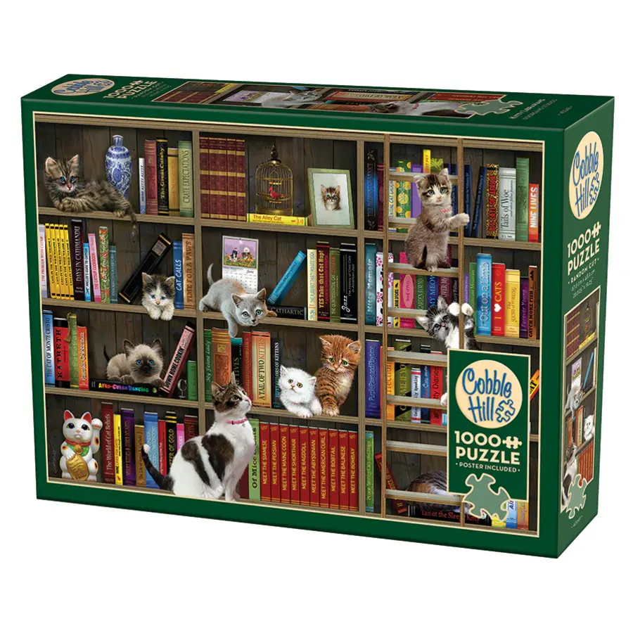 Kitty Librarians- puzzle de 1000 pièces-1