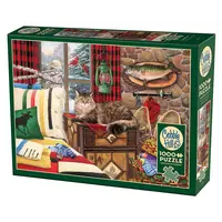 thumb-Lodge Cat - puzzle of 1000 pieces-1