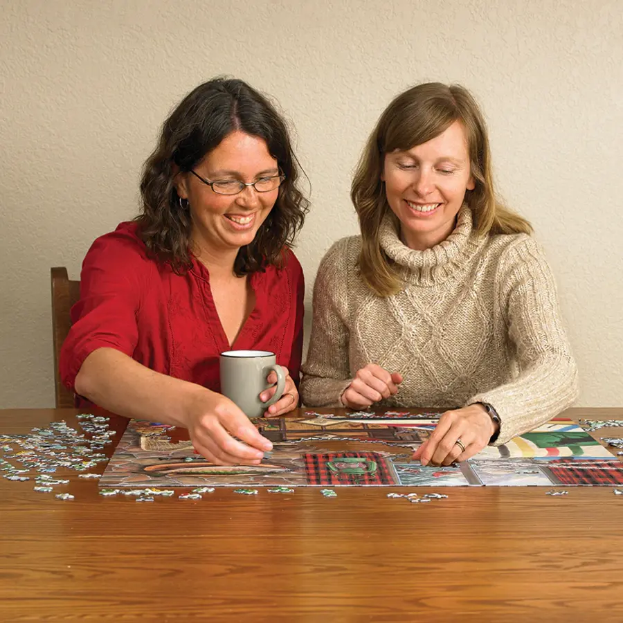 Lodge Cat - puzzle of 1000 pieces-3