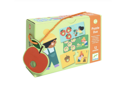  Djeco Duo Puzzle - Premiers chiffres - 12 x 2 pièces 
