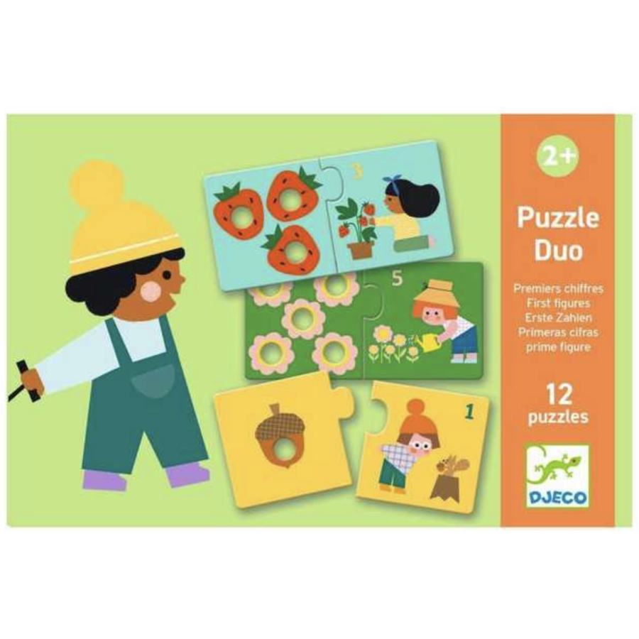Duo Puzzle - Premiers chiffres - 12 x 2 pièces-2