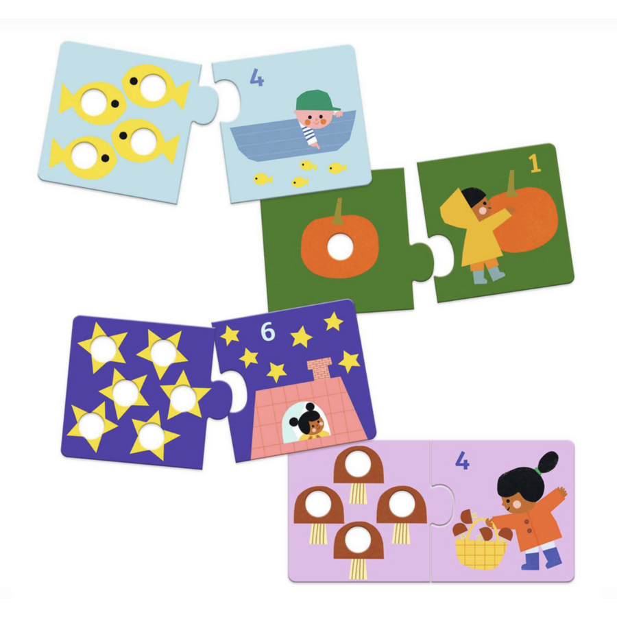 Puzzle duo - First Figures - 12 x 2 pieces-3