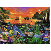 thumb-Tortues dans le récif - puzzle de 500 pièces-2