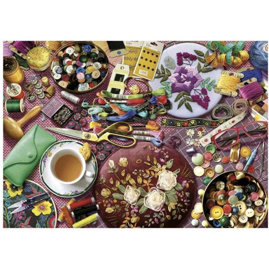 Sewing table - jigsaw puzzle of 2000 pieces-1
