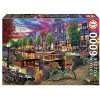 thumb-Faire du vélo à Amsterdam - puzzle de 6000 pièces-2