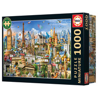 thumb-Miniatuur puzzel - Europese Symbolen- 1000 stukjes-2