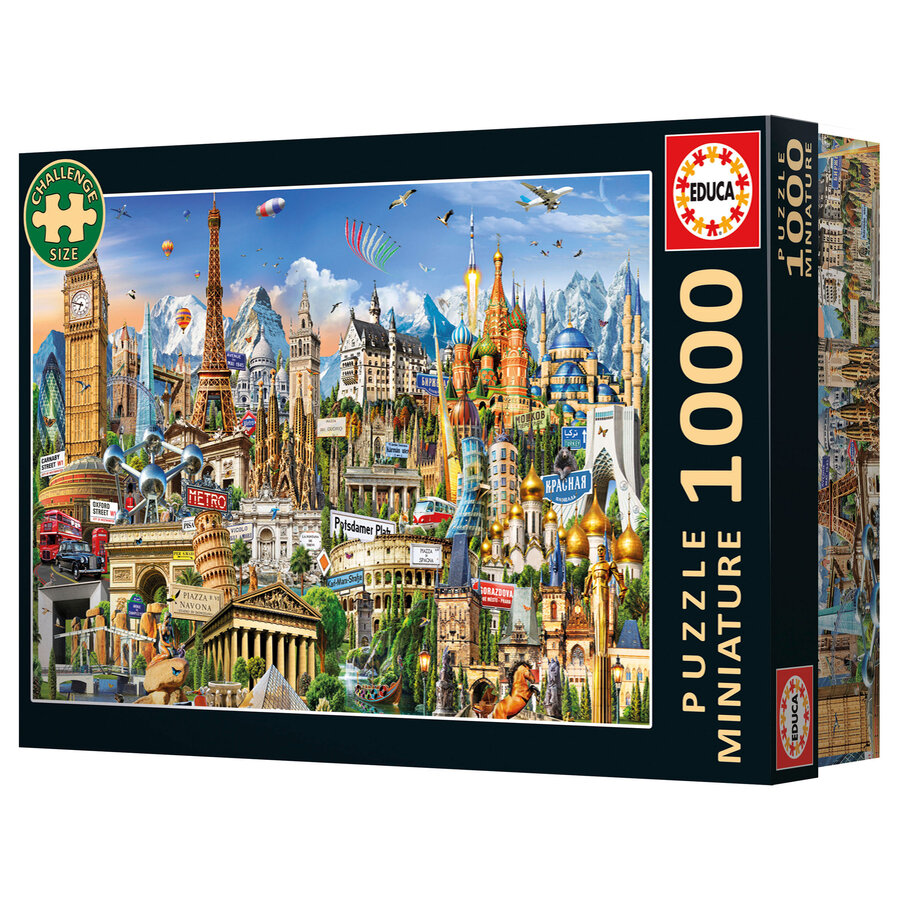 Puzzle miniature - Symboles de l’Europe - 1000 pièces-2
