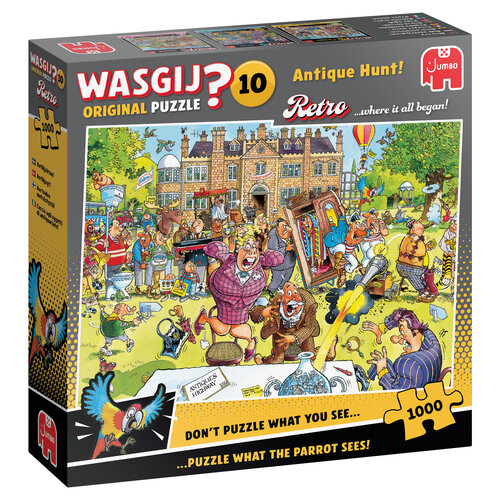  Jumbo PRE-ORDER - Wasgij Retro Original 10 - Antique Hunt! - 1000 pieces 