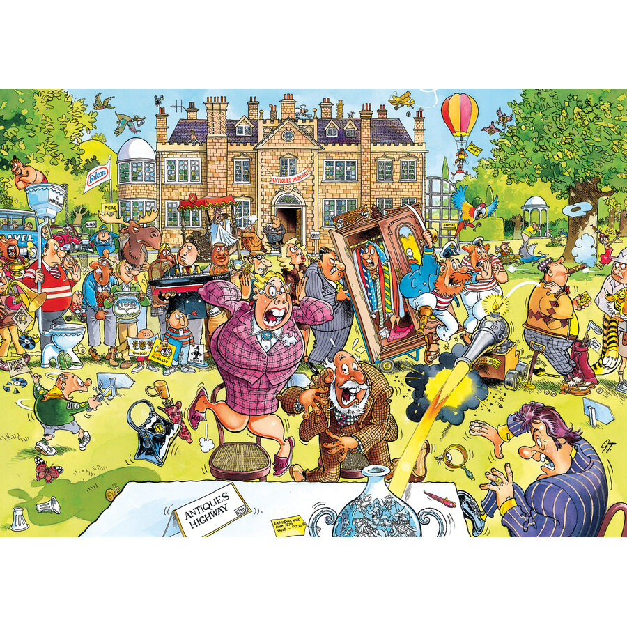 PRE-ORDER - Wasgij Retro Original 10 - Chasse aux antiquités !  - 1000 pièces-4