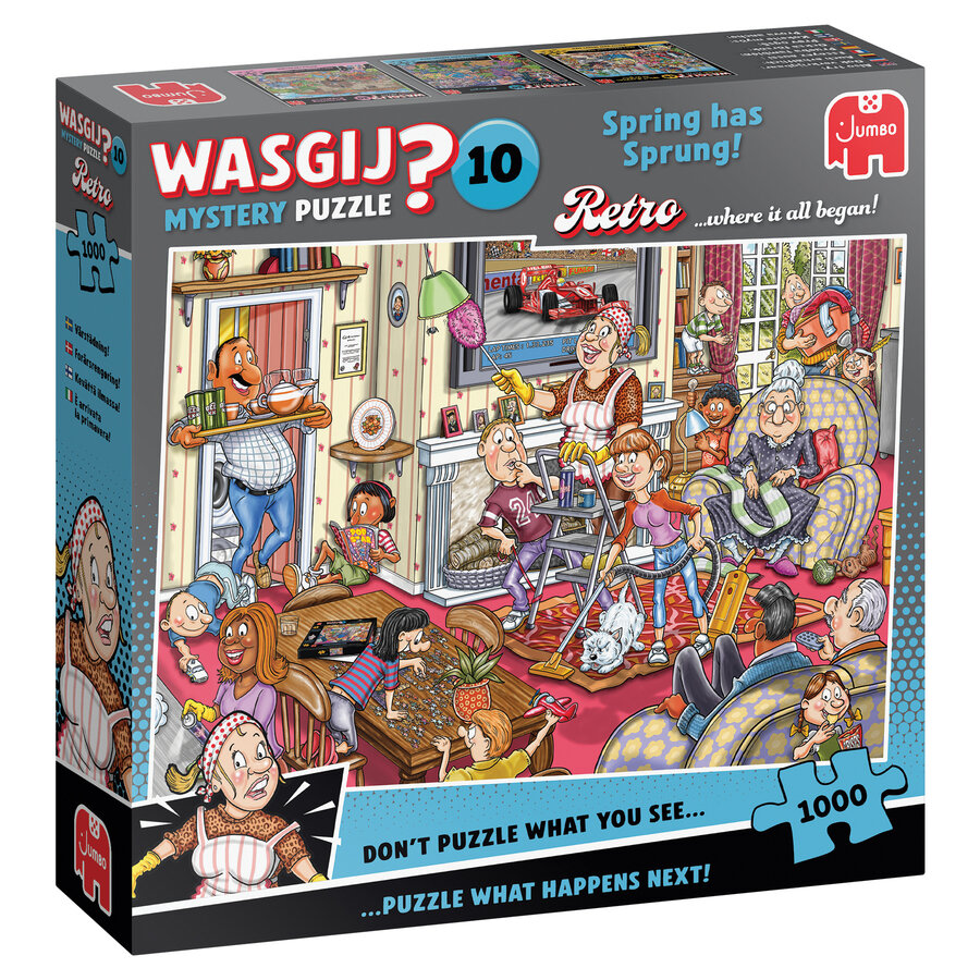 Wasgij Retro Destiny 10 - High Street Hassle!  - 1000 pieces-1