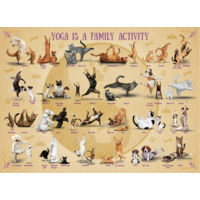 thumb-Yoga is a Family Activity - puzzle de 500XL pièces-1