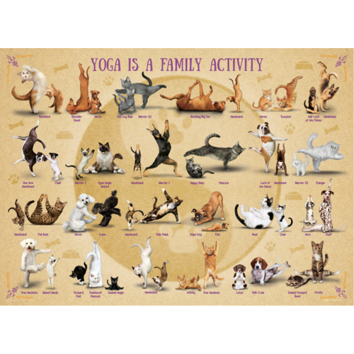  Eurographics Puzzles Yoga is a Family Activity - 500XL pieces 