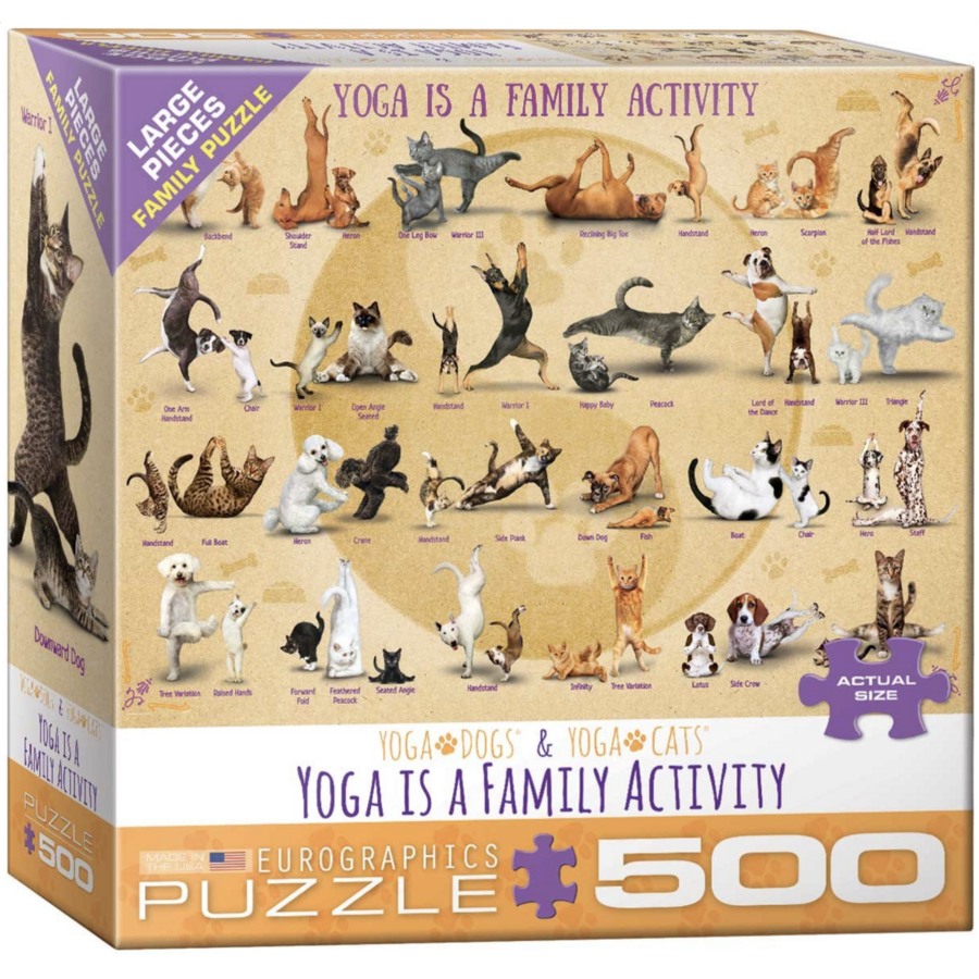 Yoga is a Family Activity - puzzle de 500XL pièces-2