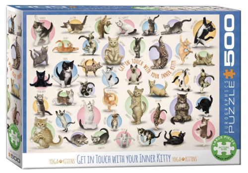  Eurographics Puzzles Yoga Kittens - 500XL pieces 