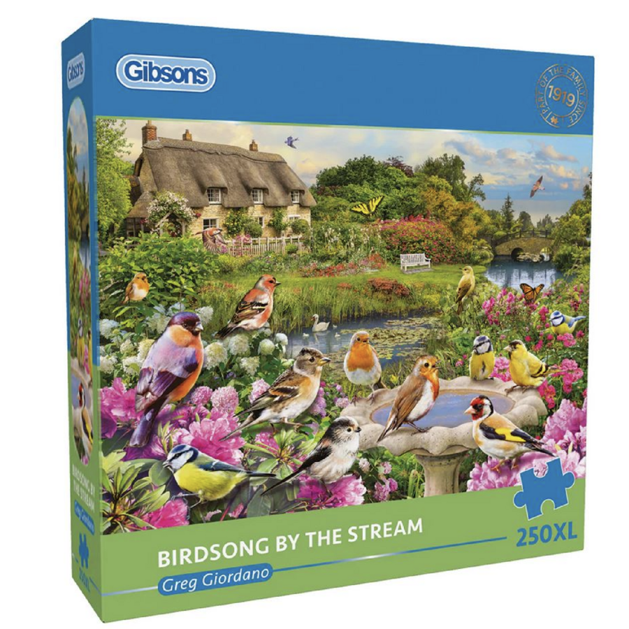 Birdsong by the Stream  - 250 XL pieces jigsaw puzzle-1