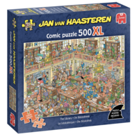 thumb-The Library - Jan van Haasteren - puzzle of 500 XL pieces-1