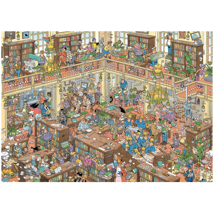 La bibliothèque  - Jan van Haasteren - puzzle de 500 XL pièces-2