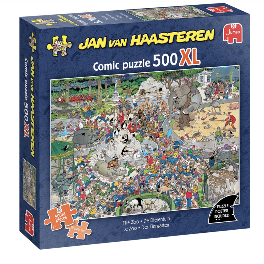 De Dierentuin - Jan van Haasteren - puzzel van 500 XL stukjes-1