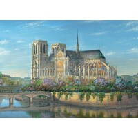 thumb-Notre dame - Thomas Kinkade - legpuzzel van 1000 stukjes-2