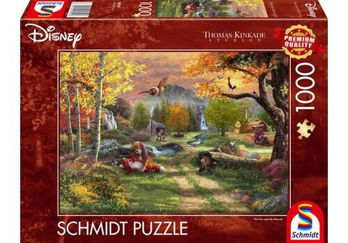  Schmidt The Fox and the Hound  - Thomas Kinkade - 1000 pieces 