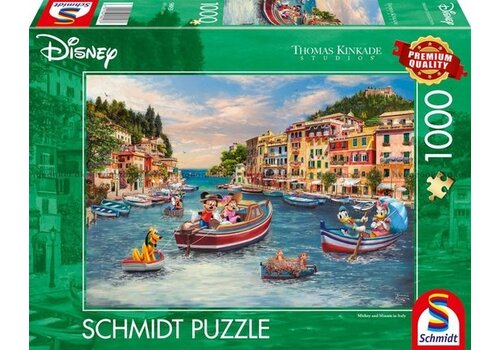  Schmidt Micky and Minnie in Italy - Thomas Kinkade - 1000 pieces 