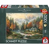Schmidt Evening at Autumn Lake - Thomas Kinkade - jigsaw puzzle of 1000 pieces
