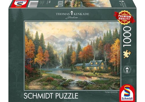  Schmidt Evening at Autumn Lake - Thomas Kinkade - 1000 pieces 
