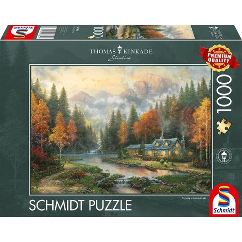  Schmidt Evening at Autumn Lake - Thomas Kinkade - 1000 pieces 