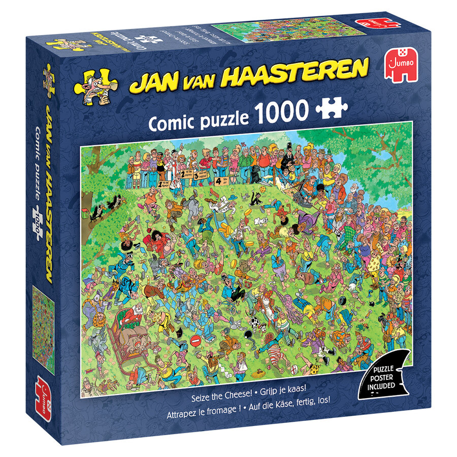 Grijp je Kaas! - Jan van Haasteren - puzzel van 1000 stukjes-1