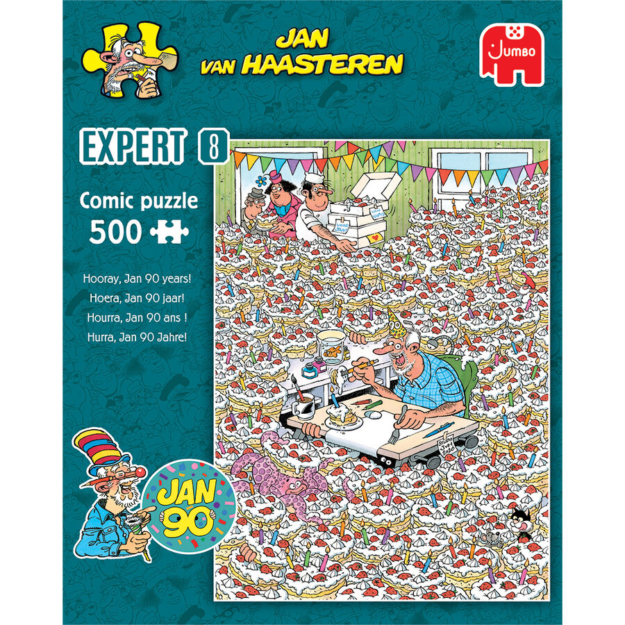 Hourra, Jan 90 ans! - Expert 8 - Jan van Haasteren - puzzle de 500 pièces-3