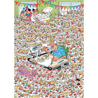 thumb-Hooray, Jan 90 years! - Expert 8 - Jan van Haasteren - puzzle of 500 pieces-2