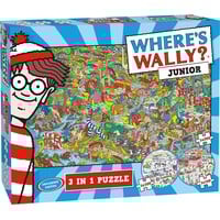 thumb-Where's Wally -Junior - 3-in-1 puzzles - 3  jigsaw-search puzzles of 100 + 150 + 200 pieces-1